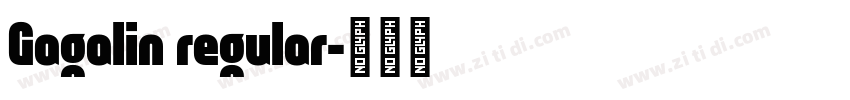 Gagalin regular字体转换